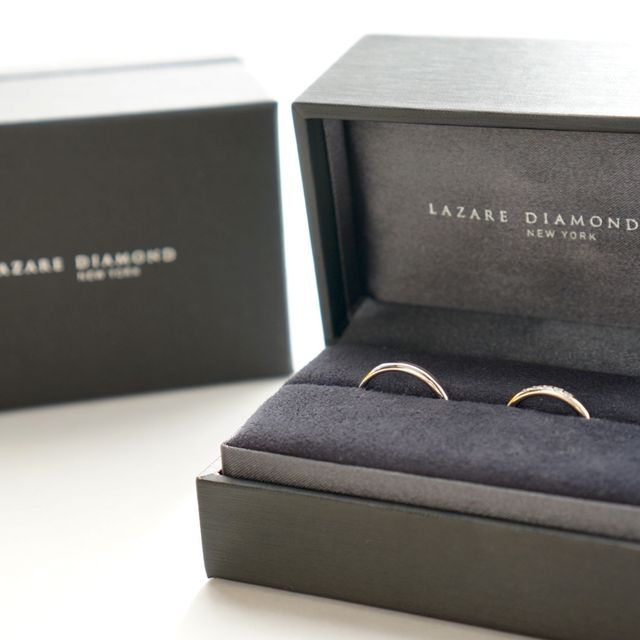 【ラザール ダイヤモンド(LAZARE DIAMOND)の口コミ】 シンプルなストレートで、長く愛用できるデザインであることを最重視しま…