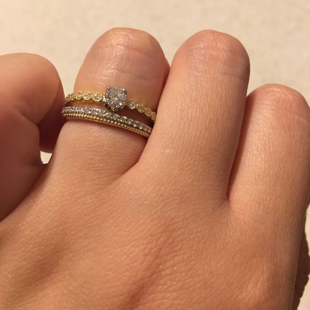 【RosettE(ロゼット)の口コミ】 ・マリッジと重ね付けした時にエンゲージが映える物
・アンティーク調のも…