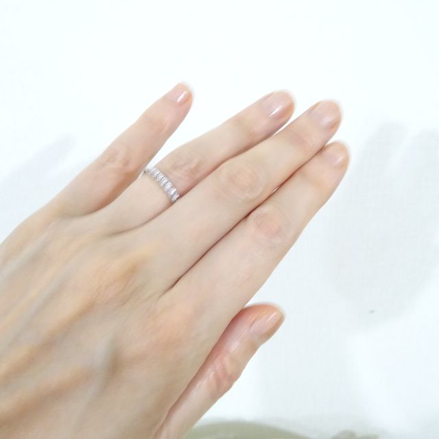 【ギンザタナカブライダル(GINZA TANAKA BRIDAL)の口コミ】 私用にはダイヤの入った結婚指輪が欲しくて探していました。主人にはシン…