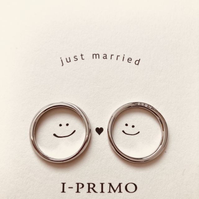 【アイプリモ(I-PRIMO)の口コミ】 女性のデザインは、横から見てもダイヤモンドが綺麗に見える所がお気に入…