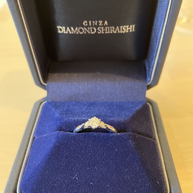 【銀座ダイヤモンドシライシの口コミ】 私のイメージにぴったり当てはまったThe婚約指輪の王道のエンゲージリング…