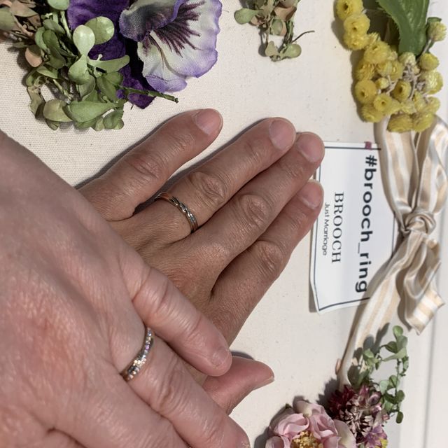 【Katamu(カタム)の口コミ】 初めはプラチナ系の色で探していたのですが，あまり他の方とは被らない物…