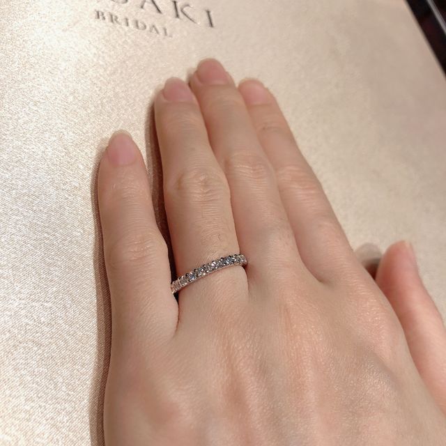 【TASAKI(タサキ)の口コミ】 TASAKIで大人気のブリッランテ ハーフエタニティ 16 リングです。ハーフエ…
