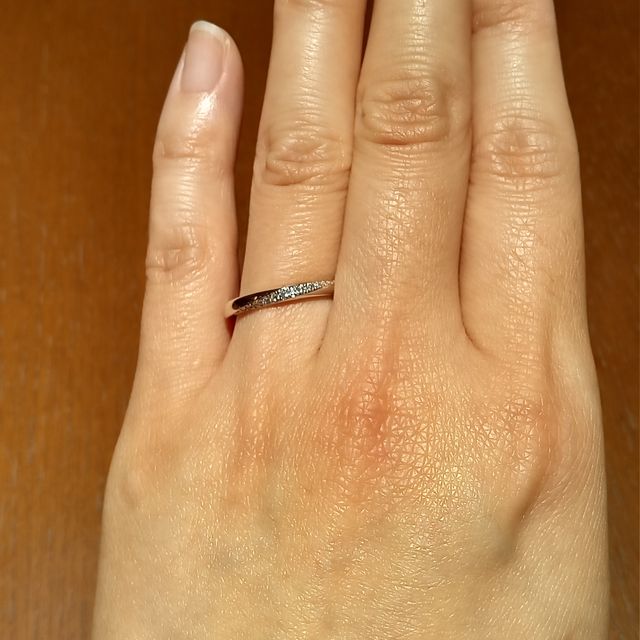 【TRECENTI(トレセンテ)の口コミ】 内甲丸という、トレセンテさん独自の指輪の作りで着け外しが滑らかなのが…