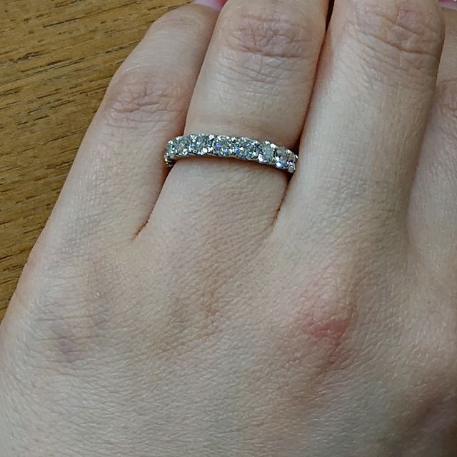 【WAKO BRIDALの口コミ】 婚約指輪を買ってなかったので、結婚指輪をちょっと贅沢に…と思い…