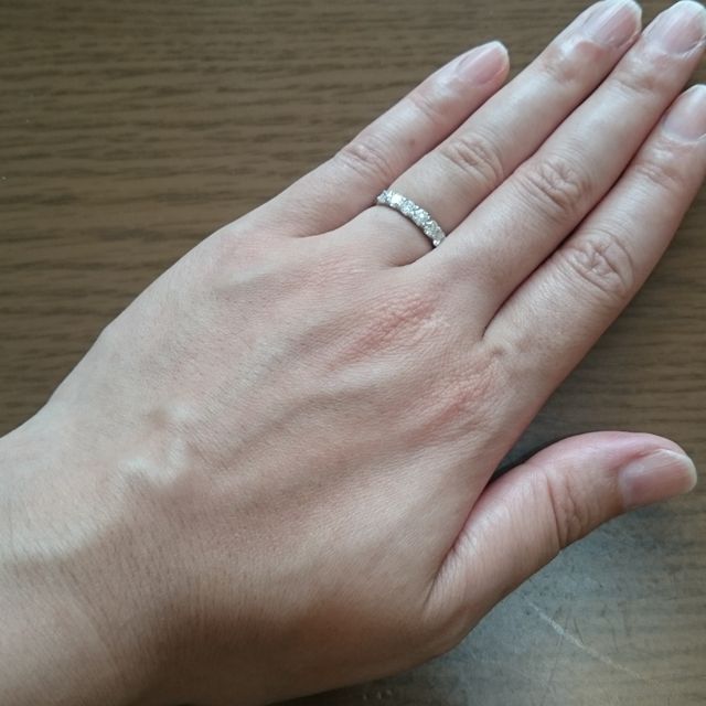 【LEHAIM(レハイム)の口コミ】 私はハーフエタニティの結婚指輪、主人は着け心地やデザインにこだわりを…