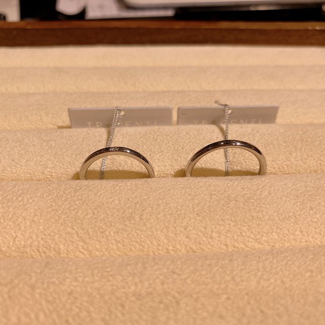 【TRECENTI(トレセンテ)の口コミ】 リングの試着を初めてしましたご、つけ心地がとても良かったです。プラチ…