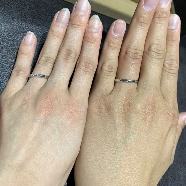 【TRECENTI(トレセンテ)の口コミ】 デザインが数多くあり選ぶのに迷いましたが、私たちにあった指輪を選ぶこ…