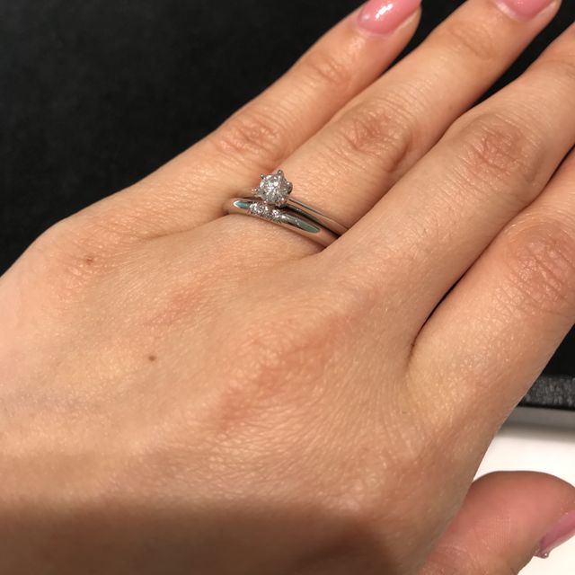 【ティファニー(Tiffany & Co.)の口コミ】 シンプルなデザイン同士の組み合わせですが可愛さの中にも品がありさすが…