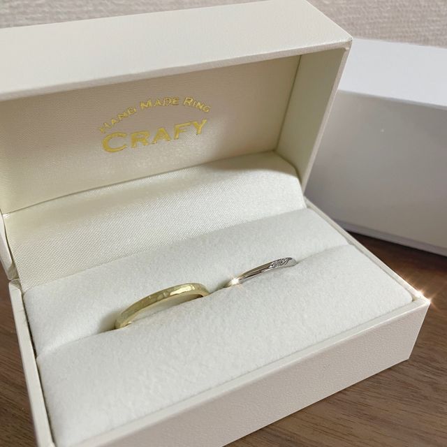 【CRAFY(クラフィ)の口コミ】 思い出作りの詰まった結婚指輪にしたいな〜と思い、手作りすることにしま…