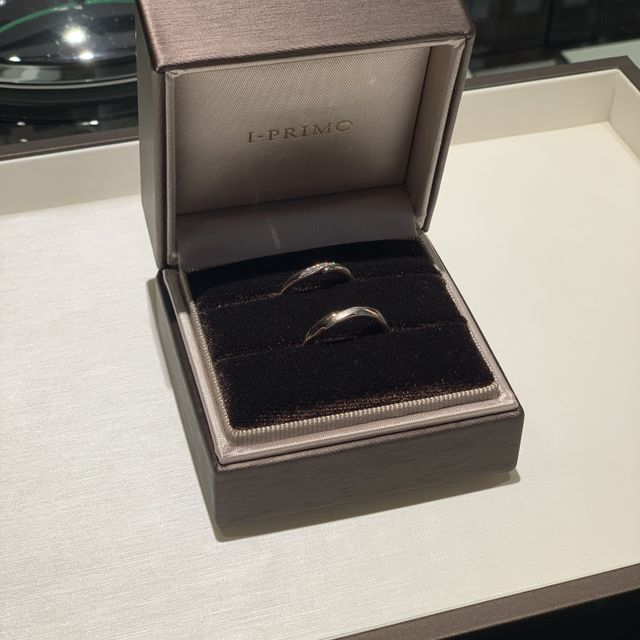 【アイプリモ(I-PRIMO)の口コミ】 新作の指輪をみせてもらい、2人共これがいい！！山形1号がいいと、意見が…