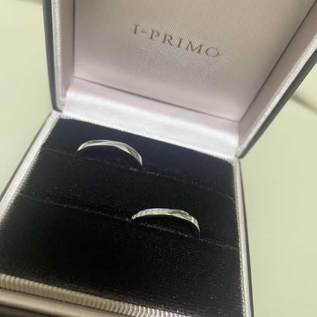 【アイプリモ(I-PRIMO)の口コミ】 旦那さんと私が納得するデザインでと思い、お互いに良いと思った物で選び…