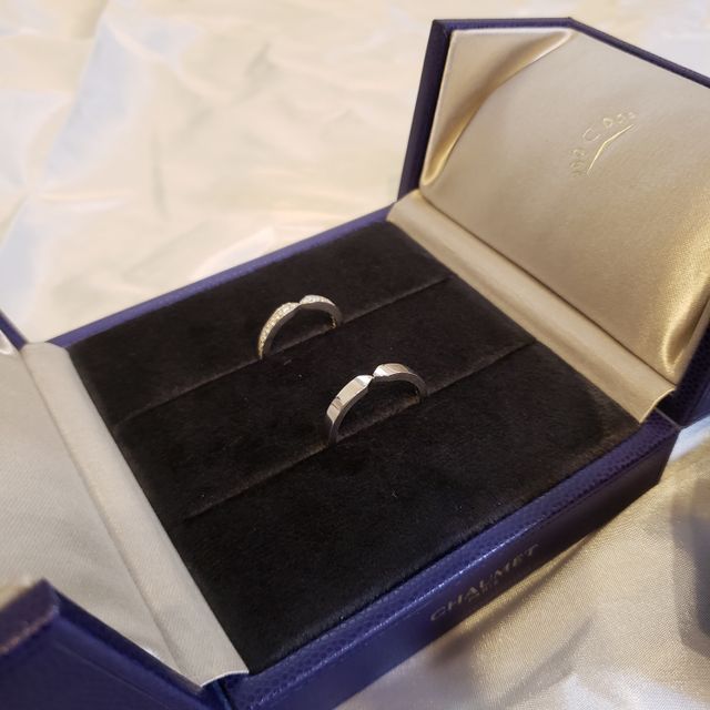 【ショーメ(CHAUMET)の口コミ】 エンゲージリングにCHAUMETのプリュムを選んだこともあり、同デザインのこ…
