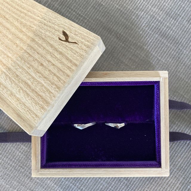 【鶴(mikoto)の口コミ】 ゆるやかにフォルムがとても可愛くて二人決めてお作りしてもらいました。…