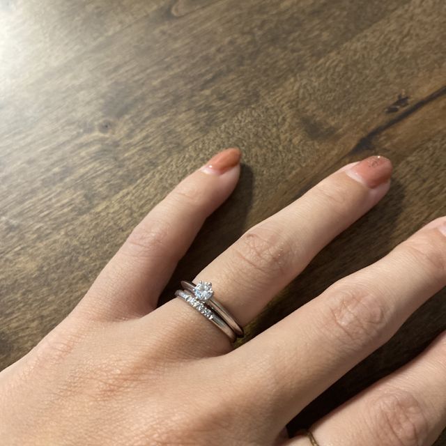 【ティファニー(Tiffany & Co.)の口コミ】 王道のものが欲しいと言っていたので、彼がティファニーのセッティングを…