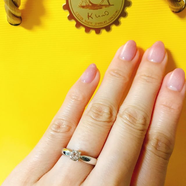 【ケイウノ ブライダル(K.UNO BRIDAL)の口コミ】 ダイヤは持ち込みだったので、オーダーメイドが出来るお店というのが必須…