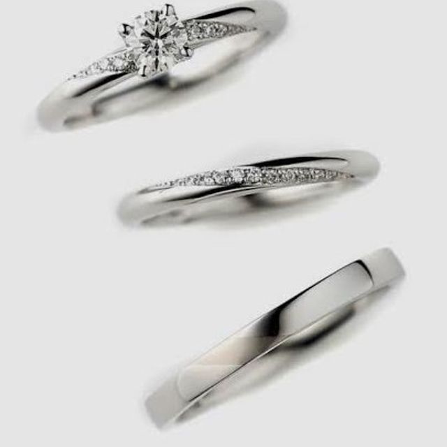 【トリニティ(Trinity)の口コミ】 資料請求をしてたくさんの指輪を見ていましたが、一番ピンっと来ていたデ…