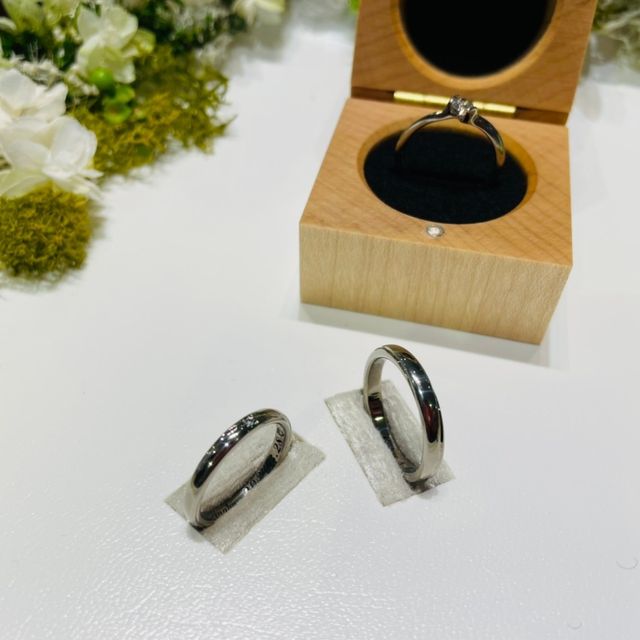 【SORA(ソラ)の口コミ】 ジルコニウムでアレルギーの心配がなく、自分達だけの指輪が作れる。出来…