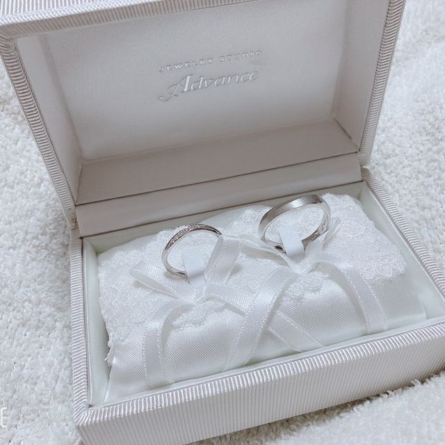【JEWELRY STUDIO Advance(ジュエリースタジオアドバンス)の口コミ】 私の選んだ指輪は、リングがストレートリングのではなく、カーブをしたよ…