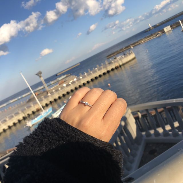 【アイプリモ(I-PRIMO)の口コミ】 婚約指輪は、サイズがわからないと彼から話があり、一緒に見に行くことに…