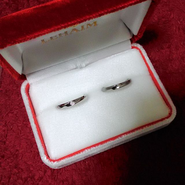 【LEHAIM(レハイム)の口コミ】 2人ともあまり派手なデザインが好みではなく、シンプルで且つ、他と被らな…