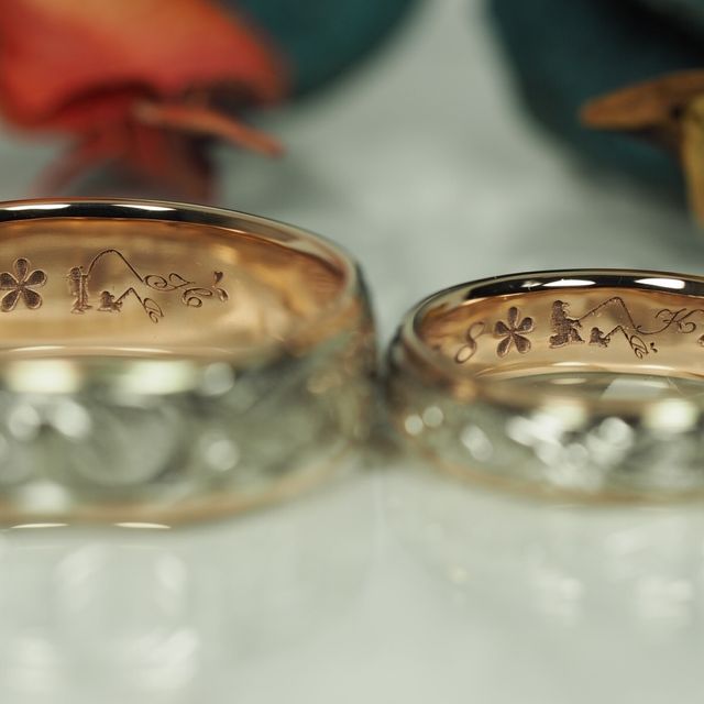 【Antille(アンティール)の口コミ】 磯釣りが好きな2人ですので、それをイメージしたリングを作りたくてお願い…