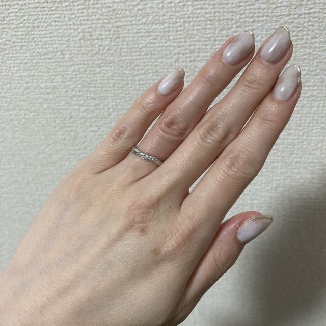 【彩乃瑞(IRONOHA)の口コミ】 ストレートの形かウェーブの形か悩み、何種類か試着してウェーブに決めま…