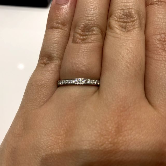 【4℃ BRIDAL(ヨンドシーブライダル)の口コミ】 シンプルかつストレートで！とお店の方にお願いしました。その時にお勧め…