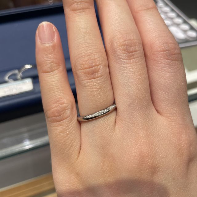 【銀座ダイヤモンドシライシの口コミ】 上下付け替えると指輪の印象が変わるので、仕事の時とプライベートで気分…