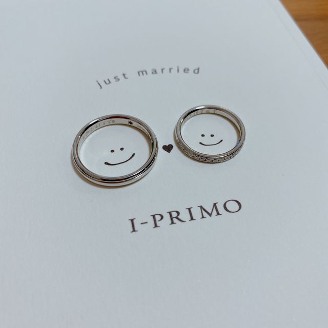 【アイプリモ(I-PRIMO)の口コミ】 他のブランドでも指輪の試着をしましたが、アイプリモさんの指輪が1番指に…