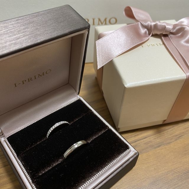 【アイプリモ(I-PRIMO)の口コミ】 他のブランドでも指輪の試着をしましたが、アイプリモさんの指輪が1番指に…