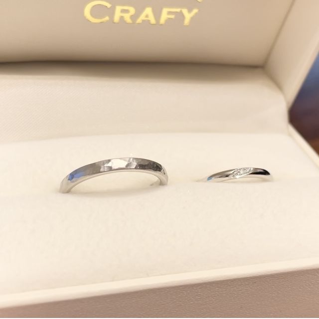 【CRAFY(クラフィ)の口コミ】 コロナ禍での指輪探しの為、あまり出歩かずに決めたいと思っておりました…