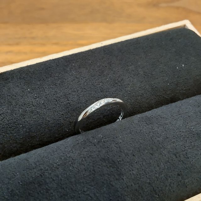 【出雲結(いずもゆい)の口コミ】 どの指輪も素敵で迷ったのですが、ペアで見たときに1番自分達に合うかなと…