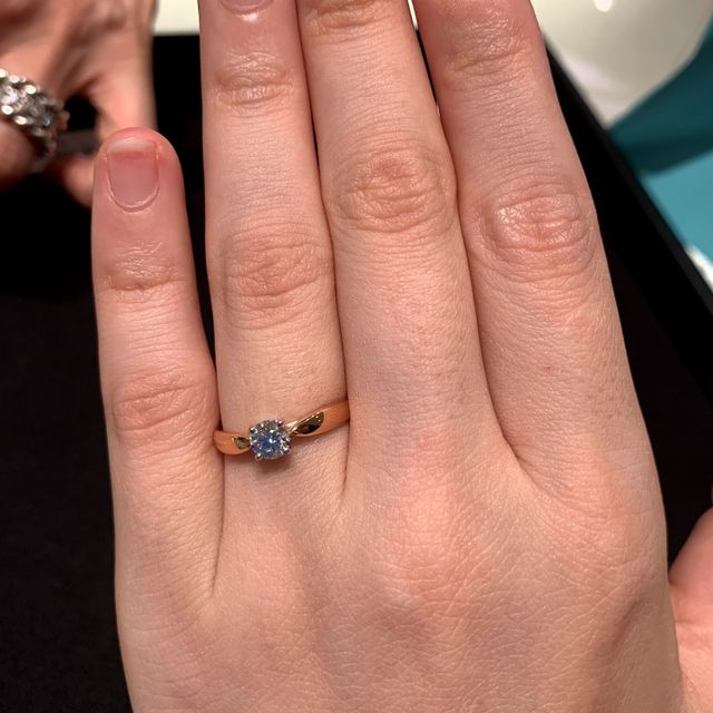 【ティファニー(Tiffany & Co.)の口コミ】 ネックレスなど普段ピンクゴールドを好んで身につけるため、指輪もピンク…