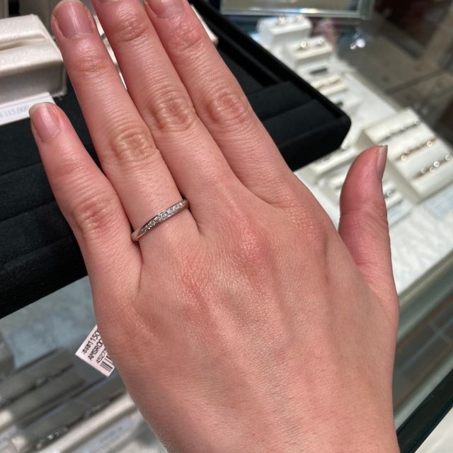 【ヴァンドーム青山(VENDOME AOYAMA)の口コミ】 ダイヤモンドが前面に配置されており、ストレートタイプであるにもかかわ…