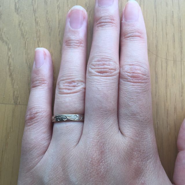 【工房Ryoの口コミ】 オーダーメイドで自分たちだけの指輪が作れることが決め手です。縁起の良…