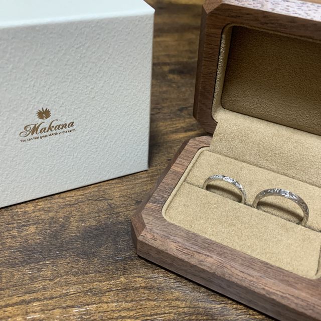 【Makana(マカナ)の口コミ】 色々な指輪ん見ていく中で、ありきたりではなく自分たちでオーダーできる…