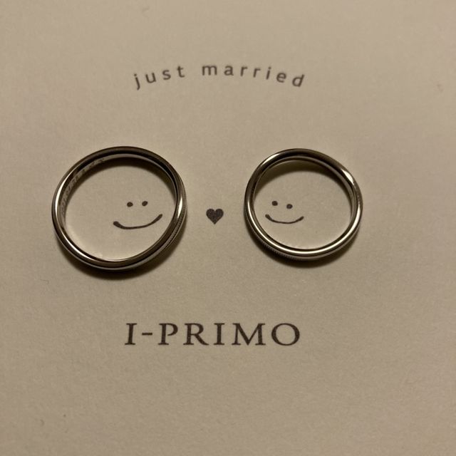 【アイプリモ(I-PRIMO)の口コミ】 I-PRIMOの婚約指輪ではなかったのですが、婚約指輪と一緒に着けたかったの…