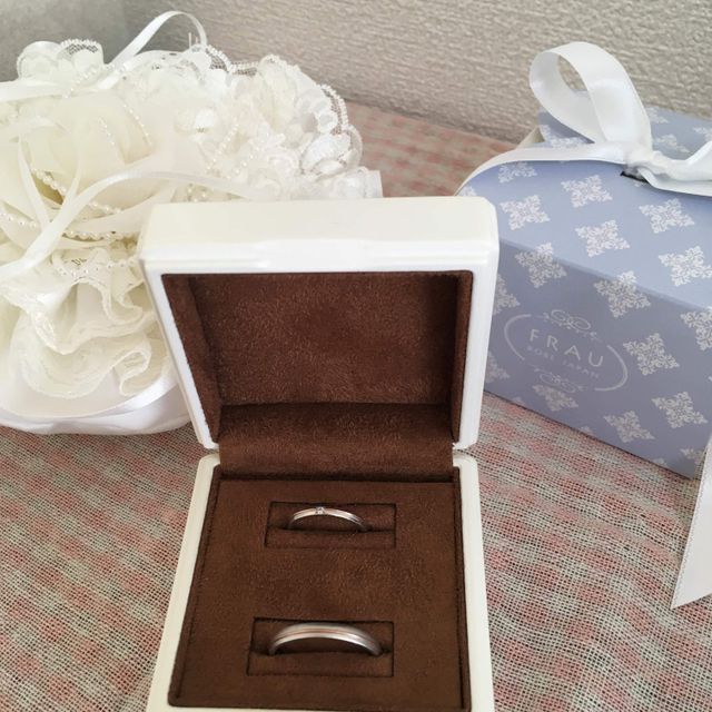 【FRAU KOBE JAPAN(フラウ コウベ ジャパン)の口コミ】 一番の決め手はオーダーメイドで世界で一つだけの指輪を作ってもらえたこ…