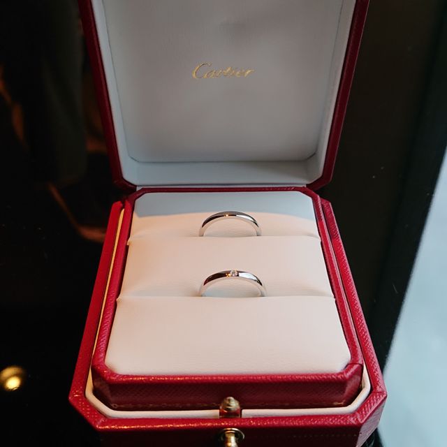 【カルティエ(Cartier)の口コミ】 元々、結婚指輪はカルティエが良い！とは思っていたけど、主人と他の店も…