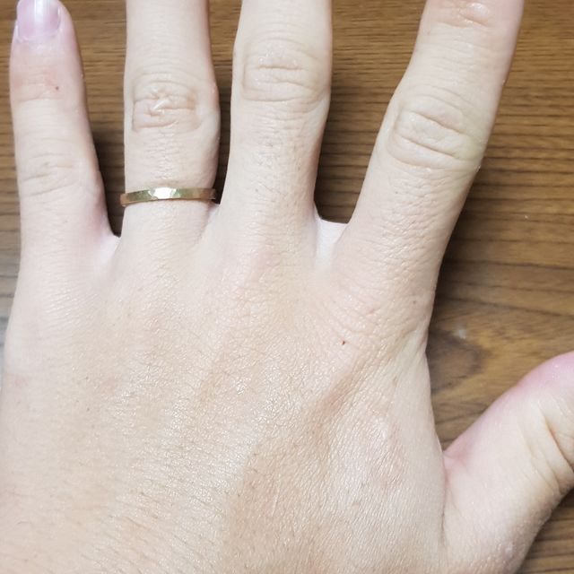 【CRAFY(クラフィ)の口コミ】 すべて自分たちで手作りしました。わたしが作った指輪はイェローゴールド…