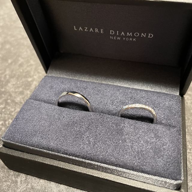 【ラザール ダイヤモンド(LAZARE DIAMOND)の口コミ】 他のお店も試着しましたが、ラザールダイヤモンド さんの指輪が1番キラキ…