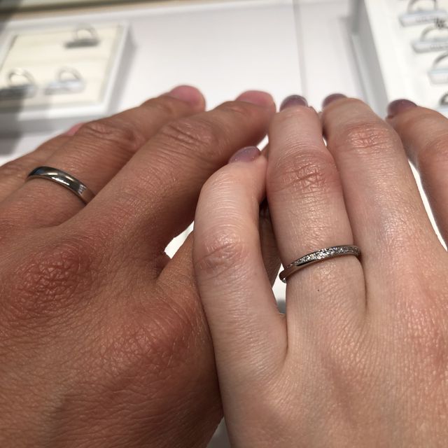 【銀座ダイヤモンドシライシの口コミ】 指が細いため、華奢なデザインで探していました。ダイヤモンドシライシの…