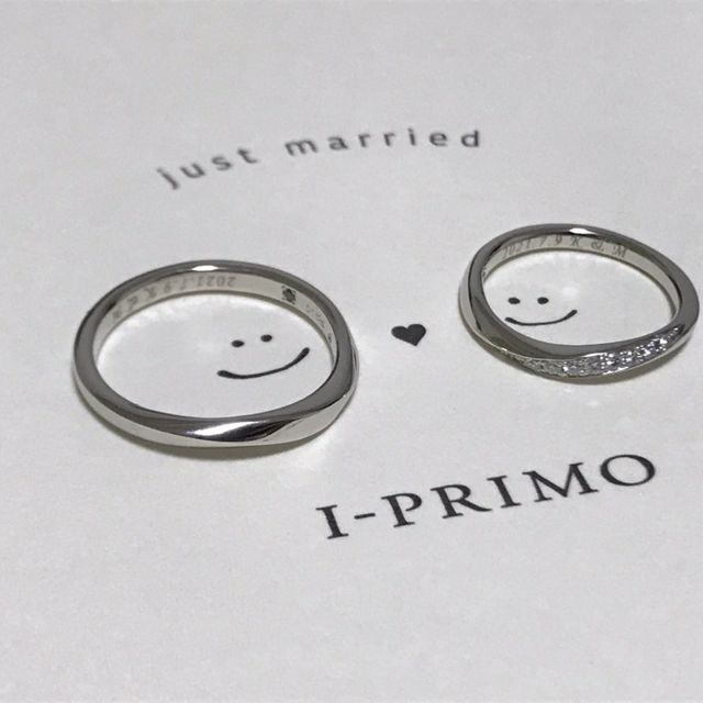 【アイプリモ(I-PRIMO)の口コミ】 手を握ったとき、指輪の端から端までダイヤが光り輝いているのに一目惚れ…