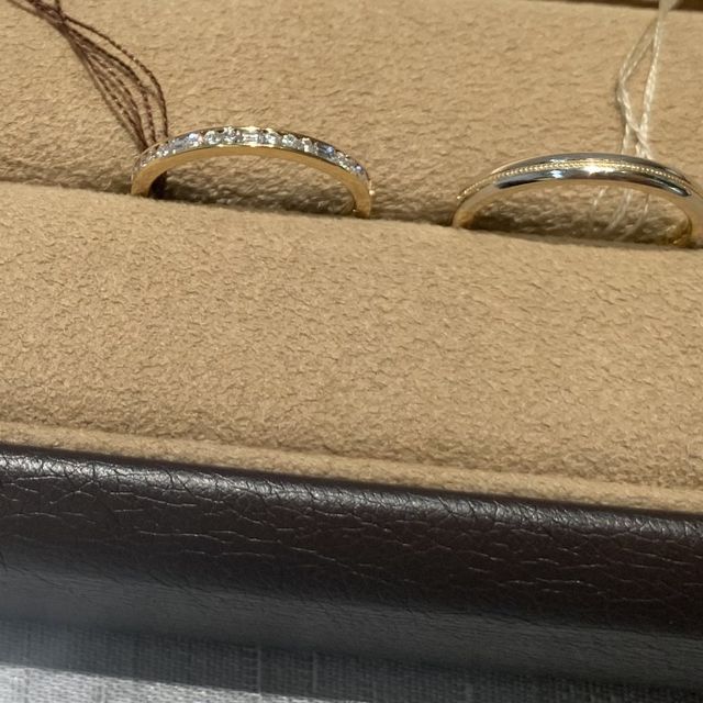 【ORECCHIO(オレッキオ)の口コミ】 結婚指輪は、全てセットの婚約指輪があり、重ね付けして普段使いしやすい…