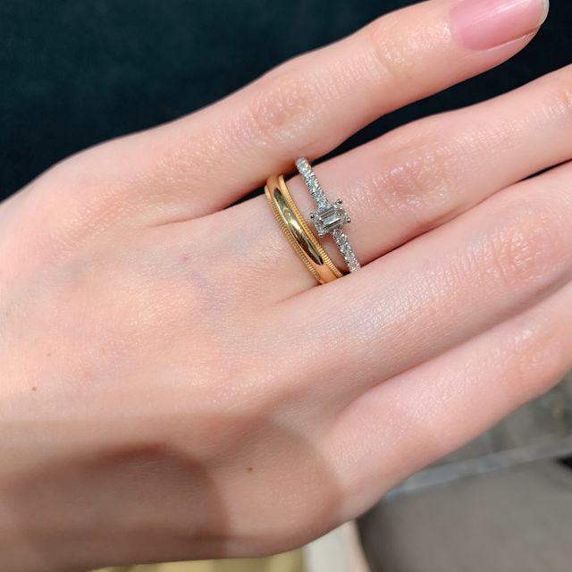 【ティファニー(Tiffany & Co.)の口コミ】 シンプルな物ではなく、何かデザインが施された指輪を探しており、ミルグ…