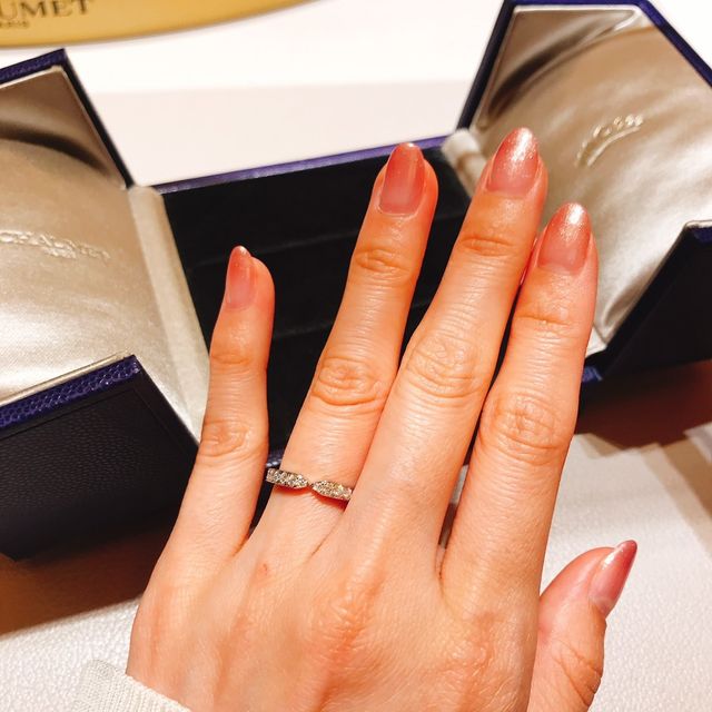 【ショーメ(CHAUMET)の口コミ】 羽根を広げているようなデザインが唯一無二でこれ以外に考えられませんで…