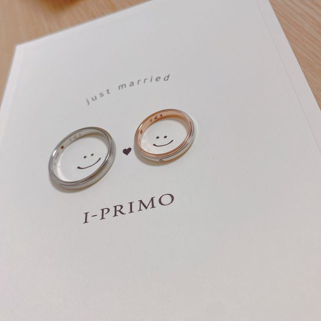 【アイプリモ(I-PRIMO)の口コミ】 沢山試着させて頂き、部分にデザインを変更した納得のいく指輪を受け取る…