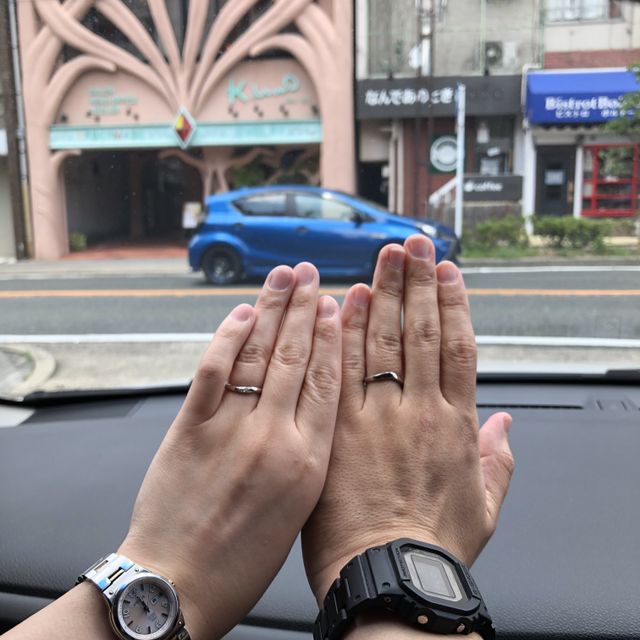 【ケイウノ ブライダル(K.UNO BRIDAL)の口コミ】 彼はかすみ加工、私はキラキラにしたいという全くバラバラの意見を、形状…