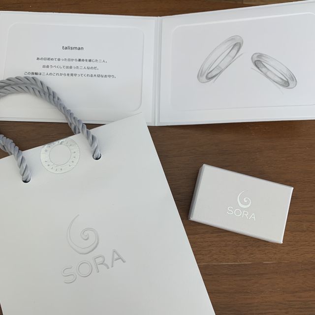 【SORA(ソラ)の口コミ】 金属アレルギーで装飾品自体興味がなく、結婚指輪もなくていいかなぁと考…